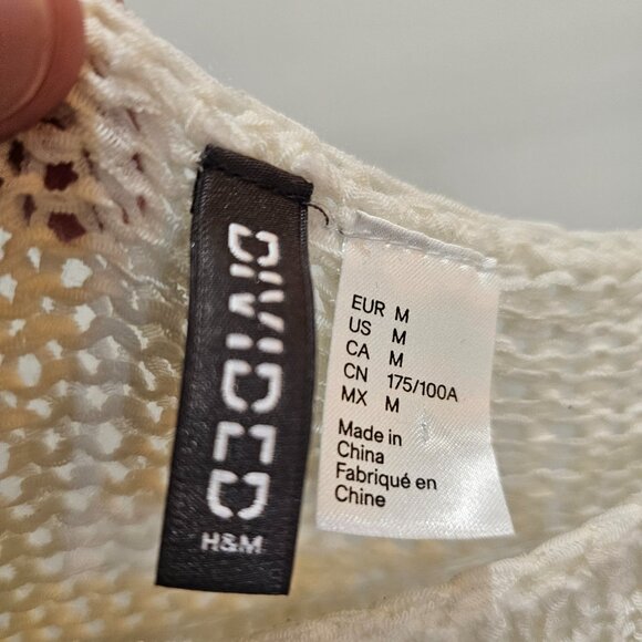 Unisex Oversized Open-Knit Pullover (Cardigan-Style Shirt) - Picture 3 of 5